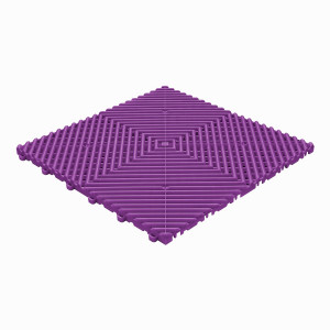 Klickfliese offene Rippenstruktur abgerundet violett